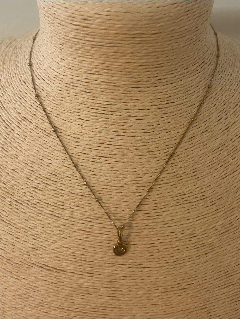 Rellery August Flower Necklace Poppy Sterling Silver 925 Chain 17”L+2”
